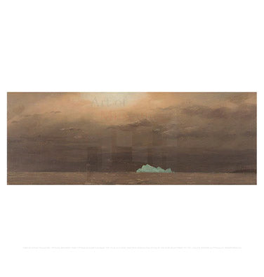 Frederic Church's Iceberg, Battle Harbour, Labrador 11" x 14" Matted Print