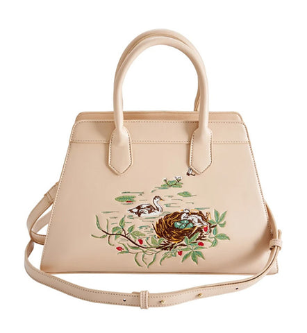 Henrietta Tote Bag Embroidered Cygnet