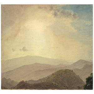 Hilltop At Sunset Notecard