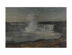 Frederic Church's Niagara Falls in Evening Light 11" x 14" Matted Print