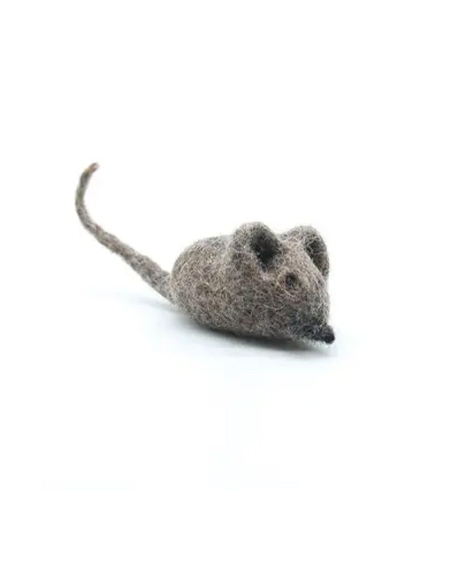 Mouse Wool Felt Cat Toy | Eco-Friendly & Biodegradable