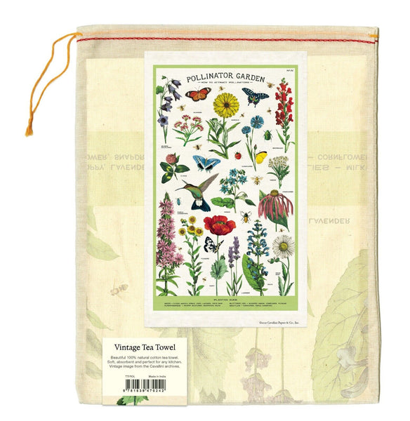 Pollinator Garden Tea Towel