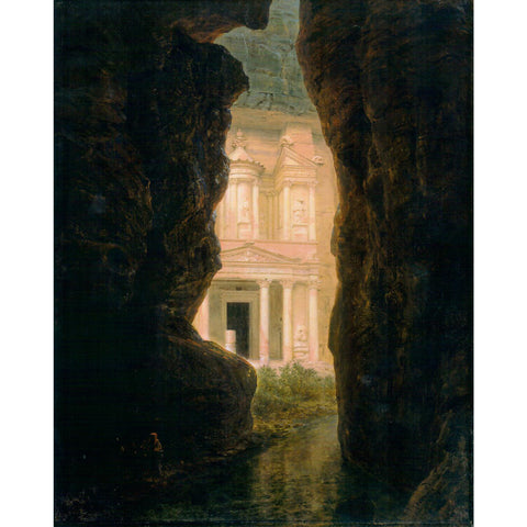 El Khasne, Petra by Frederic Church Print 11"x14"